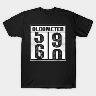 60th Birthday Oldometer 59 60 T-Shirt